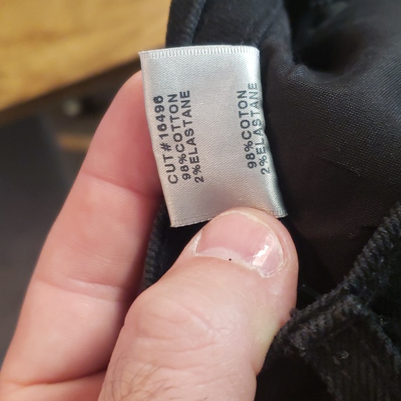 J Brand, Ruby high rise, crop, cigarette black denim with silver on the sides - Picture 8 of 8